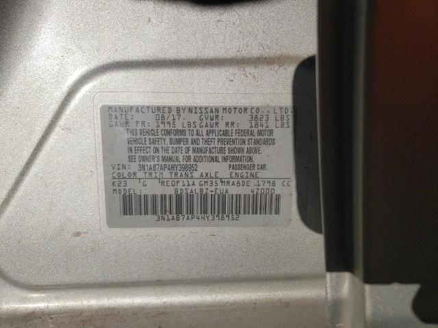 2017 NISSAN SENTRA S - 3N1AB7AP4HY398952