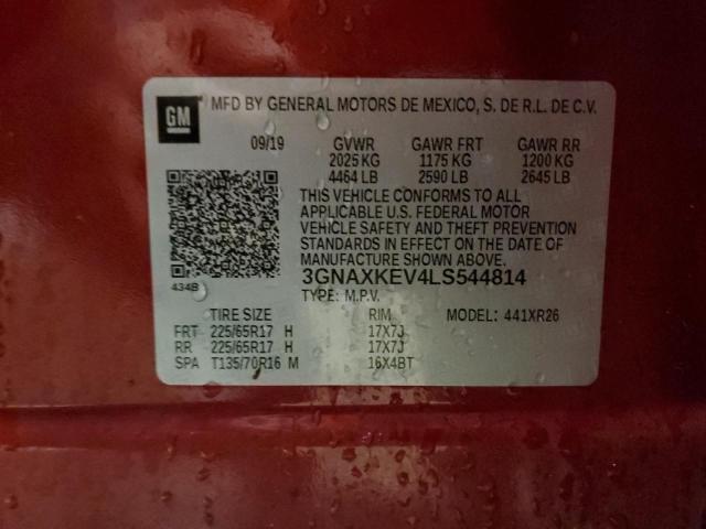 2020 CHEVROLET EQUINOX LT - 3GNAXKEV4LS544814