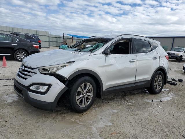 2013 HYUNDAI SANTA FE SILVER 5XYZU3LB7DG034530