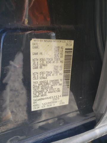 2015 NISSAN XTERRA X 5N1AN0NW4FN652534