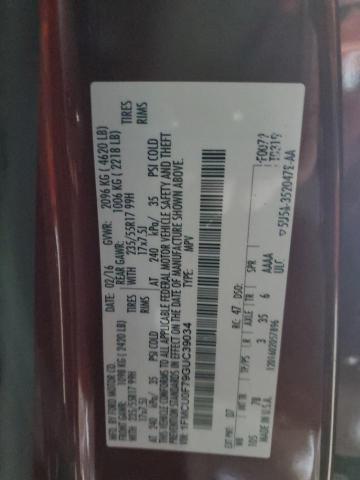 2016 FORD ESCAPE S - 1FMCU0F79GUC39034