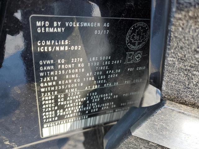 2017 VOLKSWAGEN TIGUAN HIG WVGLV7AX1HK036164