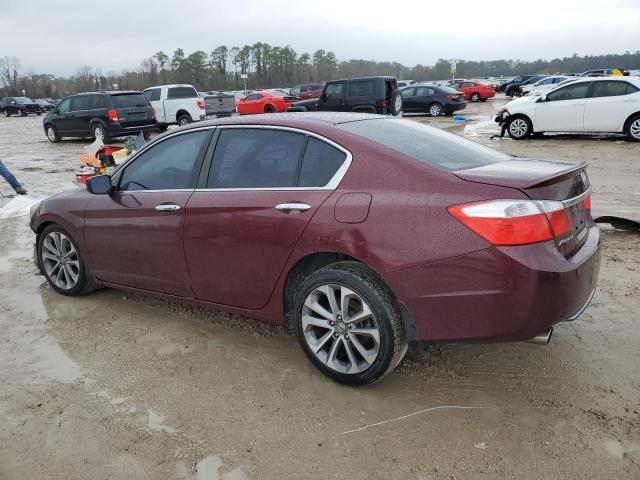 HONDA ACCORD SPO 2013 maroon  gas 1HGCR2F56DA128309 photo #3