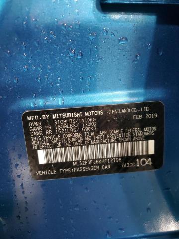 2019 MITSUBISHI MIRAGE G4 - ML32F3FJ6KHF12798