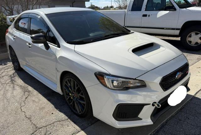 SUBARU WRX STI 2019 white  gas JF1VA2S65K9817551 photo #1