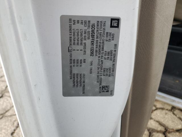 2017 CHEVROLET EXPRESS G2 - 1GCWGBFFXH1132962