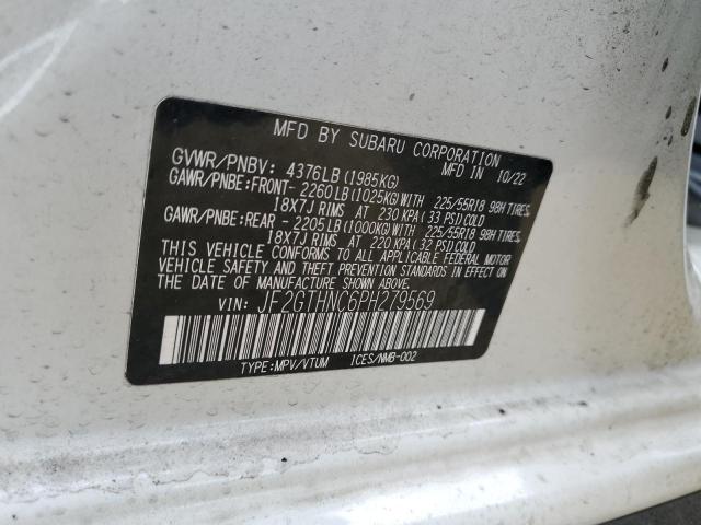 2023 SUBARU CROSSTREK JF2GTHNC6PH279569