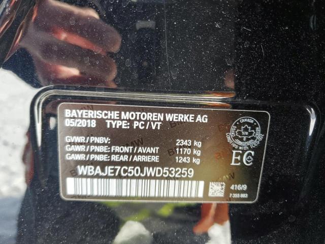 2018 BMW 540 XI WBAJE7C50JWD53259