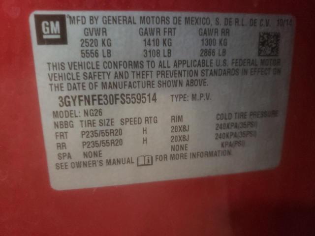 2015 CADILLAC SRX PERFOR - 3GYFNFE30FS559514