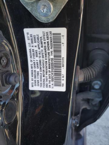 2016 HONDA CIVIC EX - 19XFC1F31GE035155