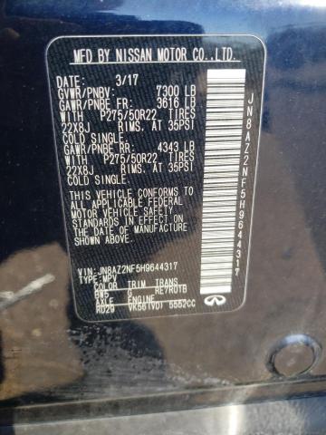 2017 INFINITI QX80 BASE - JN8AZ2NF5H9644317