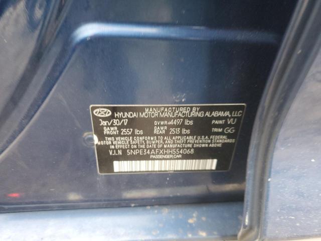 2017 HYUNDAI SONATA SPO - 5NPE34AFXHH554068