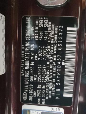 2020 KIA SORENTO S - 5XYPGDA57LG613372