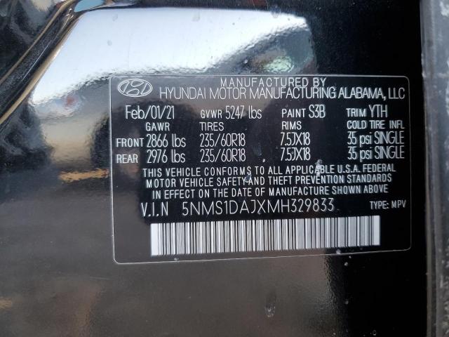 2021 HYUNDAI SANTA FE S - 5NMS1DAJXMH329833