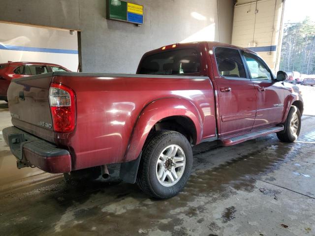 TOYOTA TUNDRA DOU 2004 burgundy crew pic gas 5TBDT48184S440752 photo #4