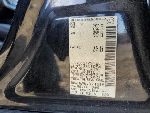 2016 NISSAN ALTIMA 2.5 - 1N4AL3AP9GN374618