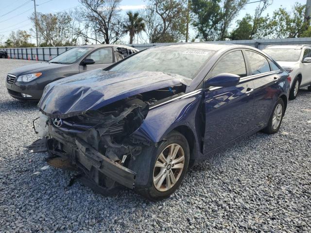 HYUNDAI SONATA 2011 blue  gas 5NPEB4AC8BH221559 photo #1