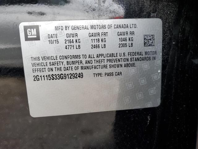 2016 CHEVROLET IMPALA LT - 2G1115S33G9129249
