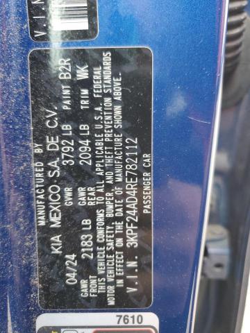 2024 KIA FORTE LX 3KPF24AD4RE782112