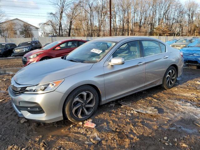 HONDA ACCORD EXL 2016 gray  gas 1HGCR2F88GA116662 photo #1