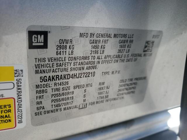 2017 BUICK ENCLAVE - 5GAKRAKD4HJ272210