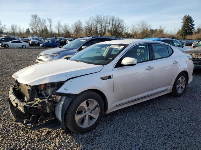 KIA OPTIMA HYB 2016 white  hybrid engine KNAGM4AD1G5096498 photo #1