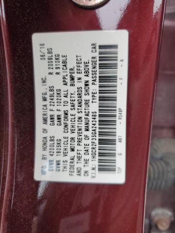 2016 HONDA ACCORD LX - 1HGCR2F35GA243485