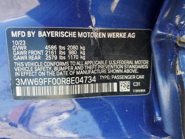 2024 BMW 330I 3MW69FF00R8E04734