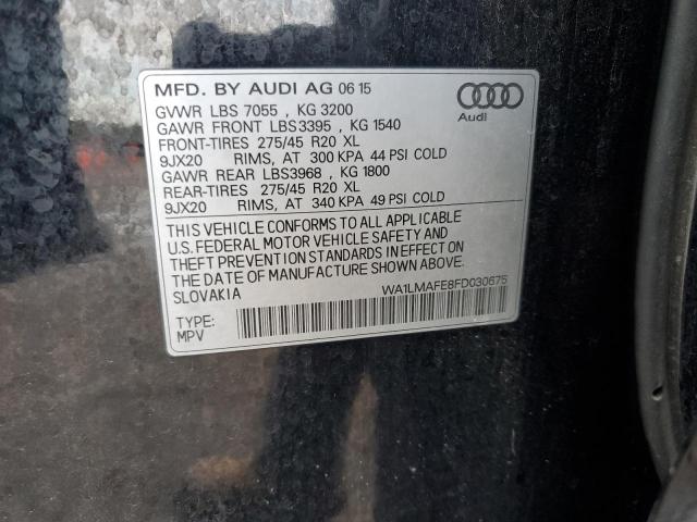 2015 AUDI Q7 TDI PRE WA1LMAFE8FD030675