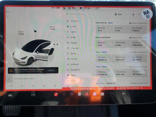 2023 TESLA MODEL 3 - 5YJ3E1EAXPF419930