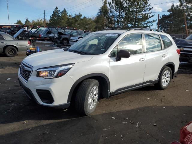 SUBARU FORESTER 2019 white  gas JF2SKACC1KH464645 photo #1