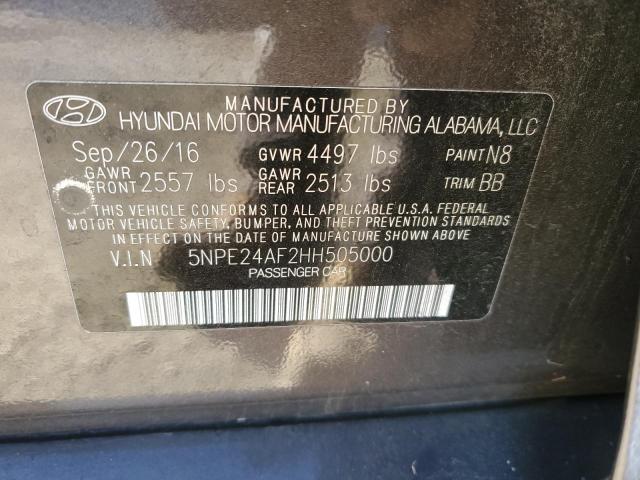 2017 HYUNDAI SONATA SE 5NPE24AF2HH505000
