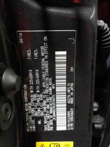 2016 LEXUS NX 200T BA - JTJBARBZ3G2076975