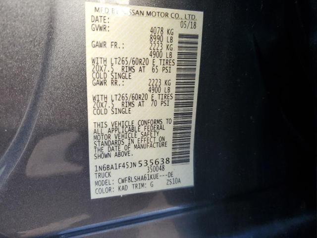 2018 NISSAN TITAN XD S - 1N6BA1F45JN535638