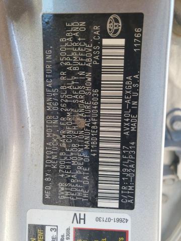 2015 TOYOTA AVALON HYB 4T1BD1EB4FU046036