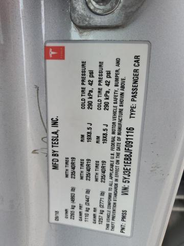 2018 TESLA MODEL 3 - 5YJ3E1EB8JF091116