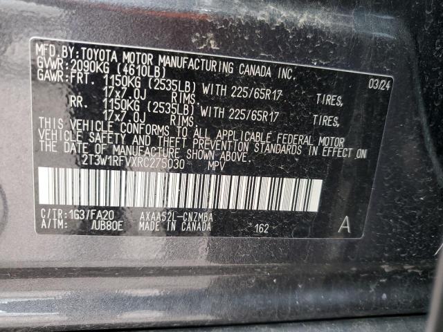2024 TOYOTA RAV4 XLE 2T3W1RFVXRC275030