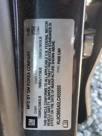 2020 CHEVROLET SPARK LS - KL8CB6SA0LC455555