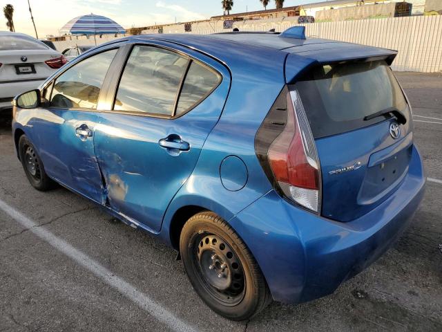 TOYOTA PRIUS C 2015 blue hatchbac hybrid engine JTDKDTB30F1582898 photo #3