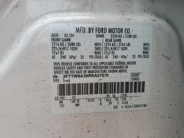 2024 FORD MAVERICK X 3FTTW8A39RRA07870