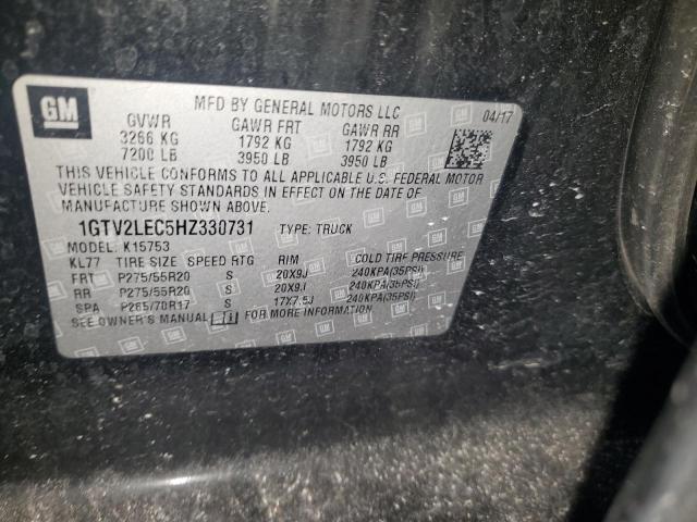 2017 GMC SIERRA K15 1GTV2LEC5HZ330731
