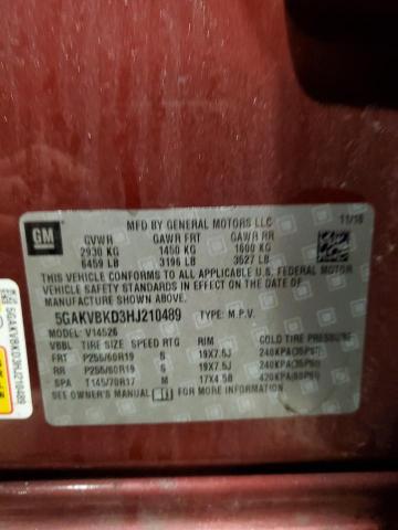 2017 BUICK ENCLAVE - 5GAKVBKD3HJ210489