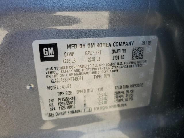 2019 BUICK ENCORE PRE - KL4CJASB5KB749621