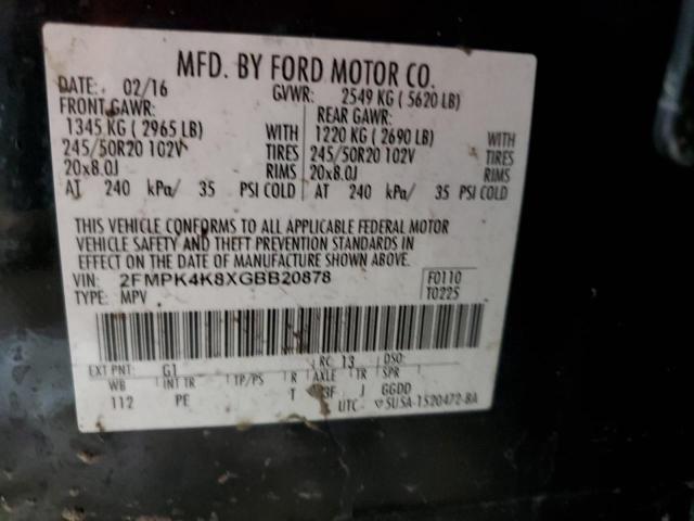 2016 FORD EDGE TITAN #3296988812