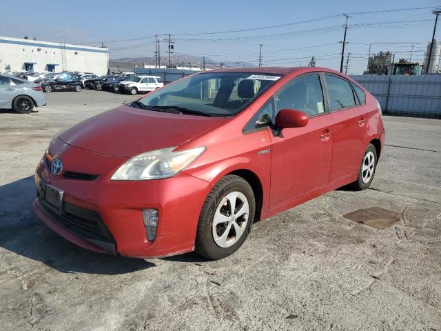 TOYOTA PRIUS 2013 red  hybrid engine JTDKN3DU7D1727676 photo #1