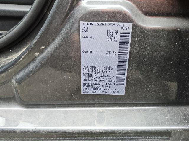 2024 NISSAN ALTIMA SV 1N4BL4DV8RN311680