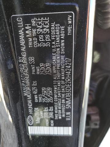 2024 HYUNDAI TUCSON SEL - 5NMJB3DE2RH424217