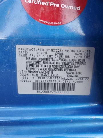 2021 NISSAN VERSA SV 3N1CN8EV7ML843111