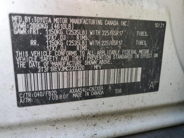 2021 TOYOTA RAV4 LE - 2T3F1RFV3MC239320