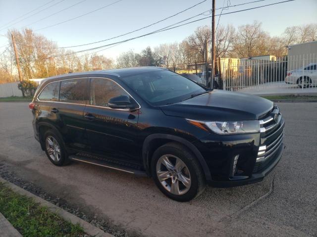 TOYOTA HIGHLANDER 2019 black  gas 5TDDZRFH2KS966004 photo #1